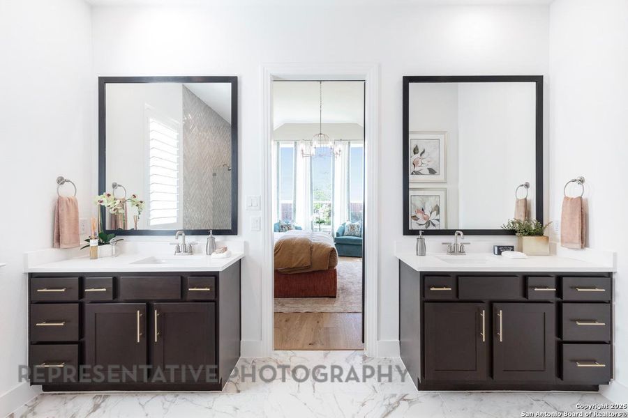 Furnished interior view inside a new home in Mont Blanc, Schertz (Image 29).