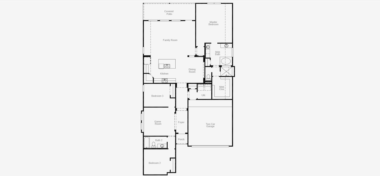 2D floor plan layout for the Concord by Coventry Homes in Chaparral Park, Oak Point, TX (Image 4). 2D floor plan layout for the Concord by Coventry Homes in Chaparral Park, Oak Point, TX (Image 4).