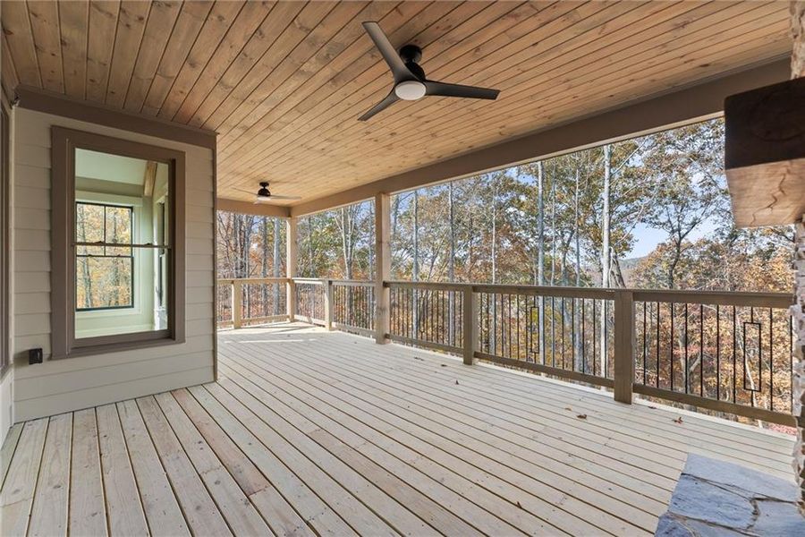 Exterior details and patio area of a home in , Dahlonega (Image 35).