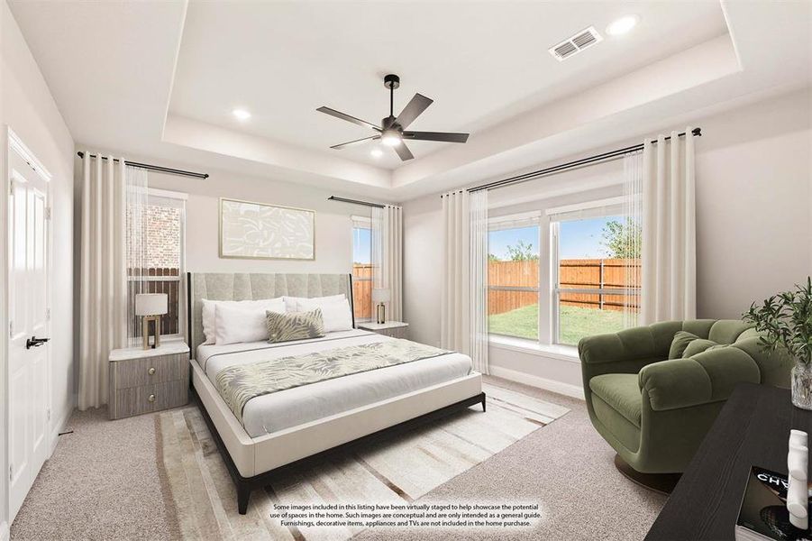 Furnished interior view inside a new home in The Grove, Midlothian (Image 11).