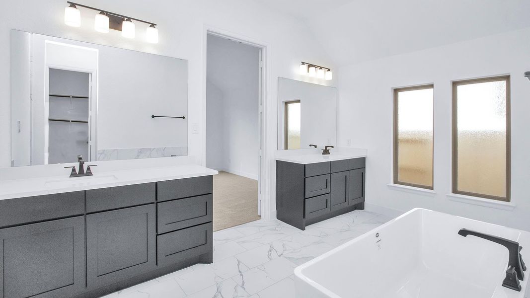 Furnished interior view inside a new home in Woodhavyn 50', Magnolia (Image 8).