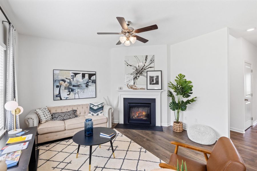 Representative furnished interior of a home built from the Belhaven by D.R. Horton in The Ridge at Neals Landing, Knoxville (Image 6).
