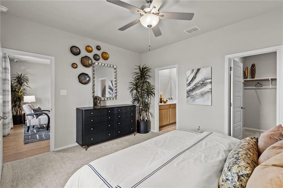 Furnished interior view inside a new home in Greene Farm, Cartersville (Image 24). Furnished interior view inside a new home in Greene Farm, Cartersville (Image 24).