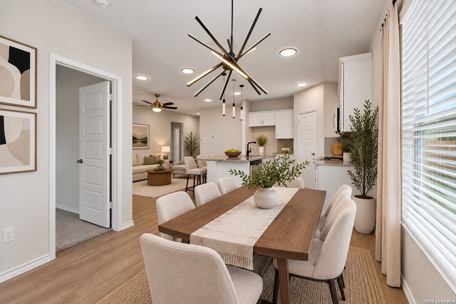 Furnished interior view inside a new home in Saengerhalle Meadows, New Braunfels (Image 12).