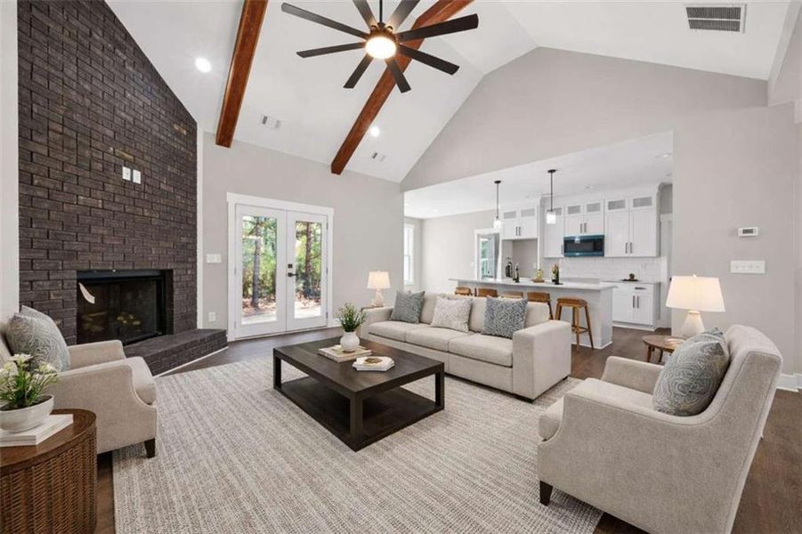 Furnished interior view inside a new home in , Silver Creek (Image 6). Furnished interior view inside a new home in , Silver Creek (Image 6).