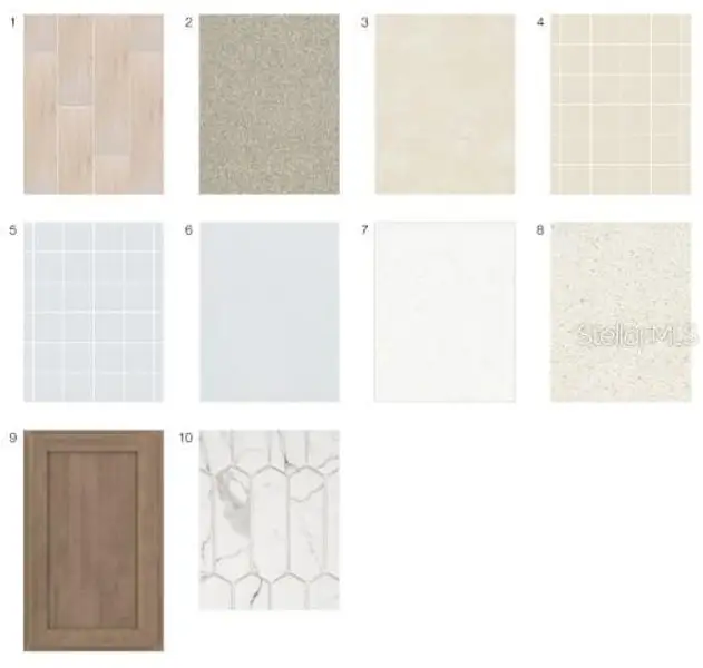Sample of building materials used in homes in Lochside, Mount Dora (Image 3).