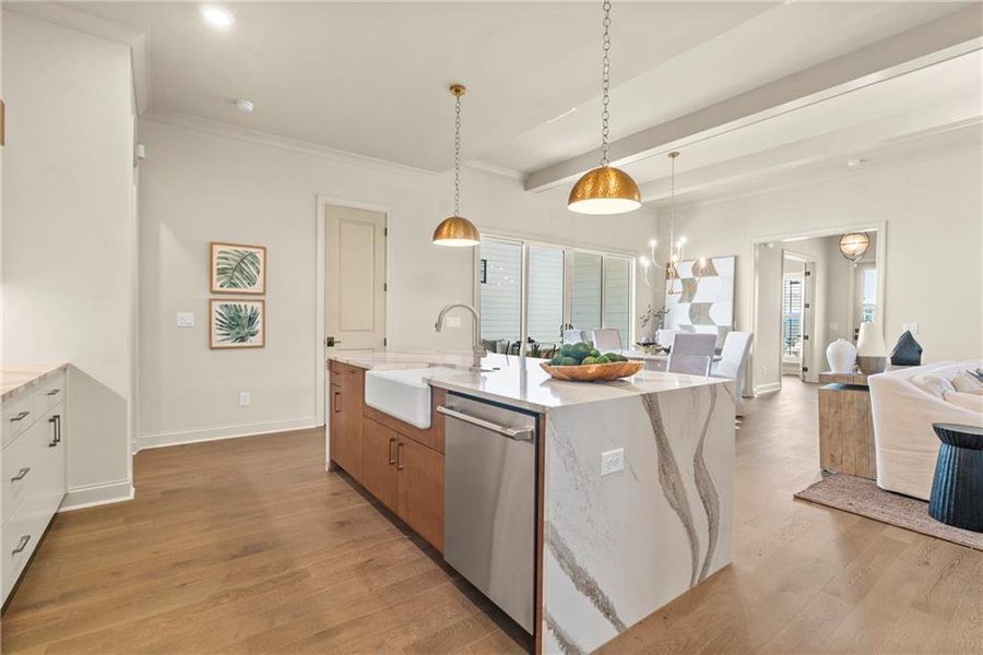 Furnished interior view inside a new home in Aberdeen, Hoschton (Image 25).