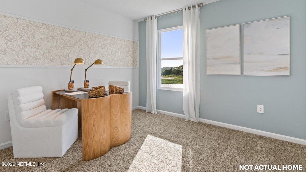 Furnished interior view inside a new home in The Arbors, Jacksonville (Image 18). Furnished interior view inside a new home in The Arbors, Jacksonville (Image 18).