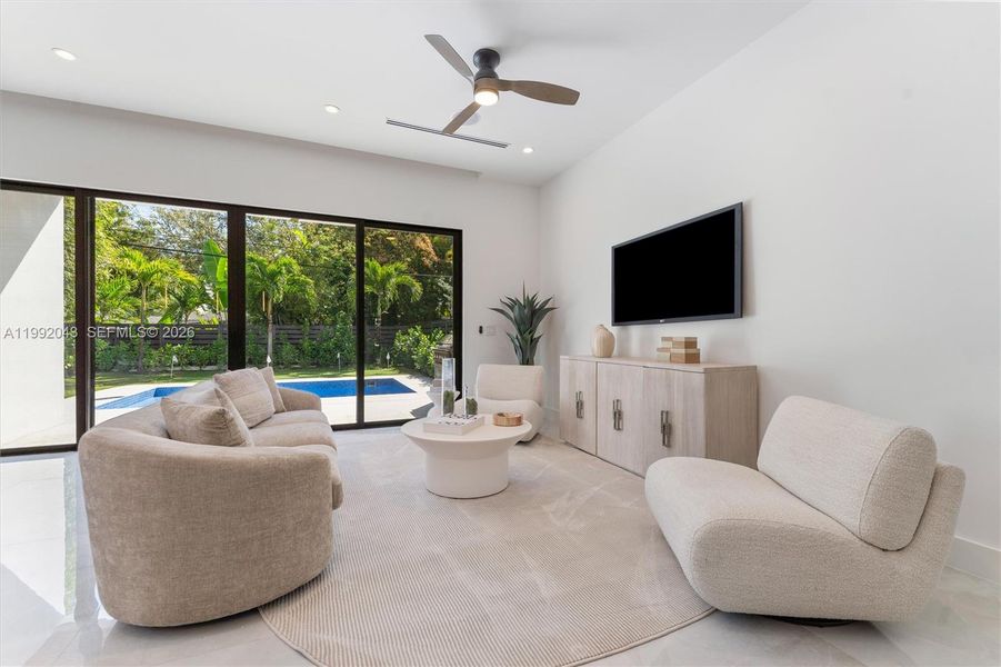Furnished interior view inside a new home in , Fort Lauderdale (Image 8).
