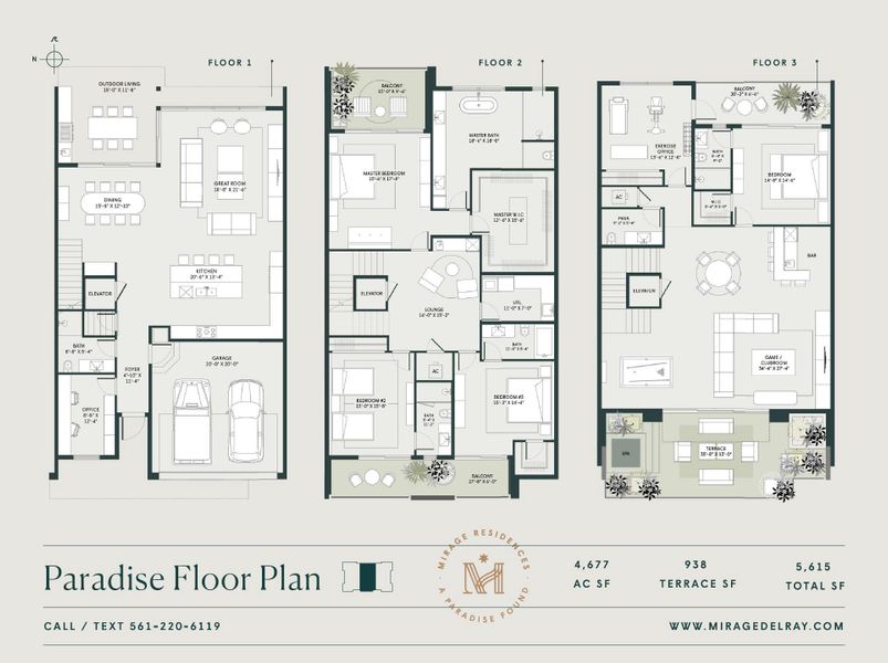 2D floor plan layout of this home in , Delray Beach, FL (Image 4).