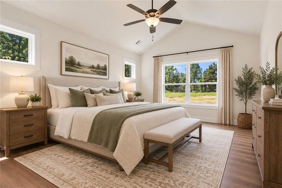 Furnished interior view inside a new home in , Rockmart (Image 7).