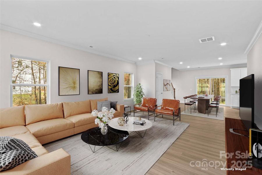 Furnished interior view inside a new home in , Statesville (Image 9).