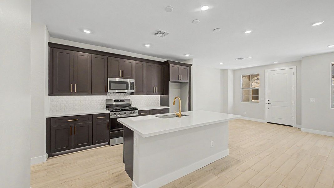 Representative furnished interior of a home built from the The Camille II by DRB Homes in Flora at Surprise City Center, Surprise (Image 7).