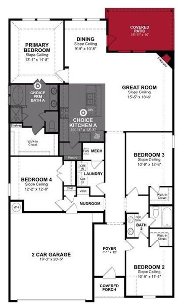 Beazer Homes The Villages of Hurricane Creek Teton floorplan