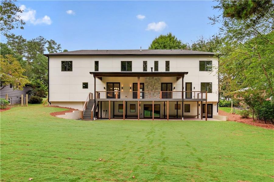 Exterior details and patio area of a home in , Dunwoody (Image 32).