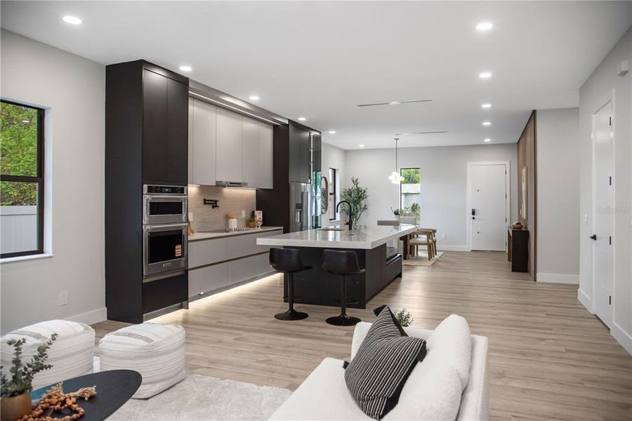 Furnished interior view inside a new home in , Tampa (Image 46).