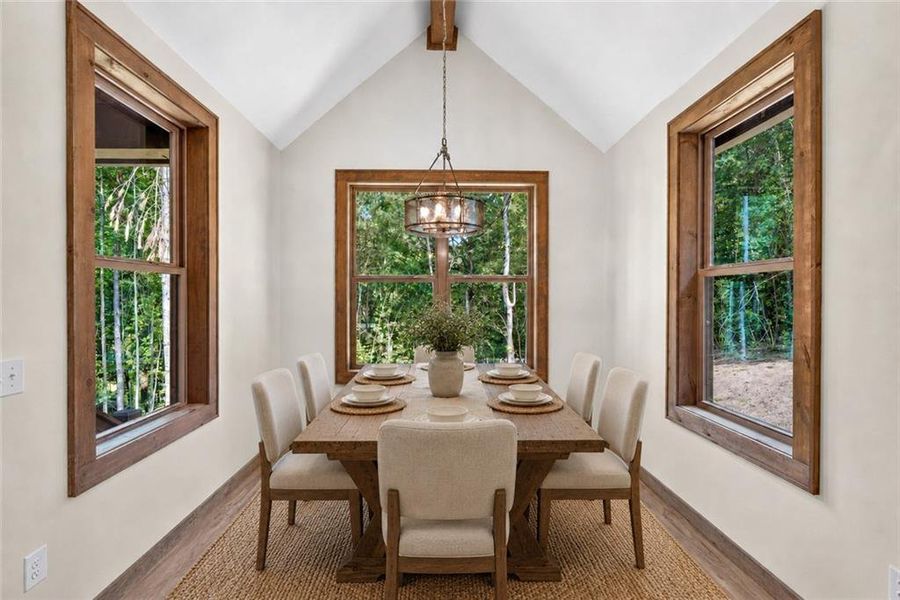 Furnished interior view inside a new home in , Ellijay (Image 17).