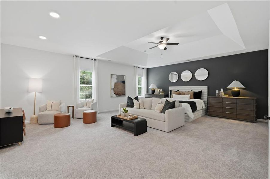 Furnished interior view inside a new home in The Stables at Ewing Chapel, Dacula (Image 30).