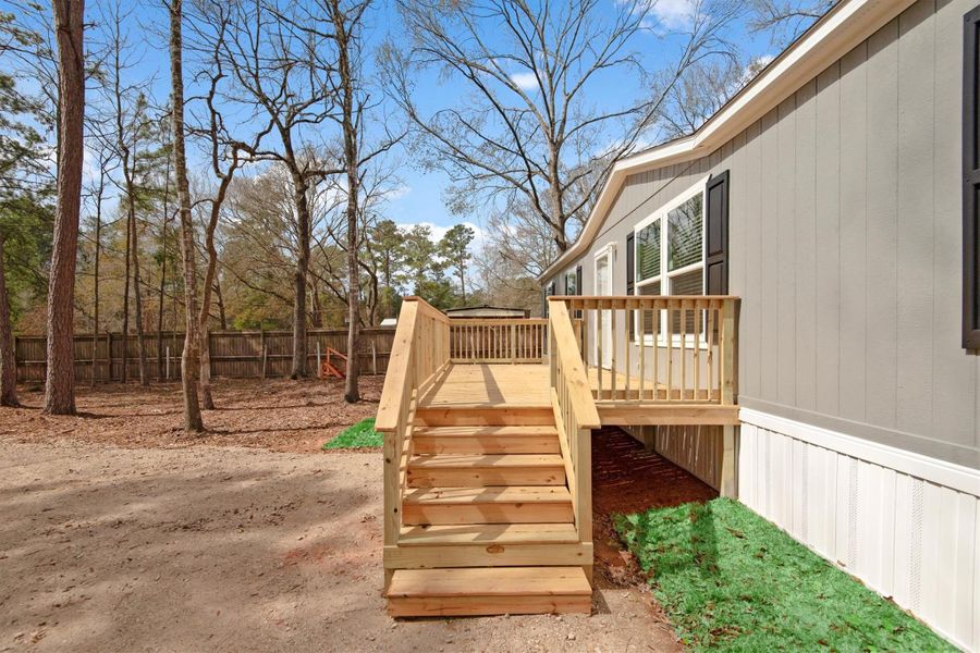 Exterior details and patio area of a home in , Magnolia (Image 18).