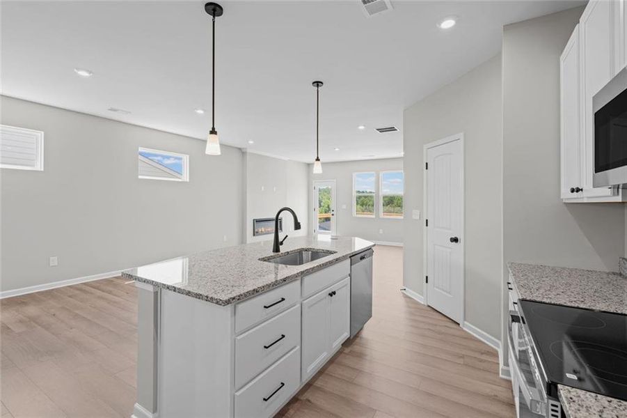 Furnished interior view inside a new home in Villas at Gold Creek, Dawsonville (Image 6).