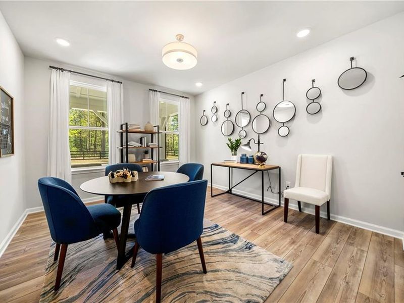 Furnished interior view inside a new home in Riverwood, Dallas (Image 31).