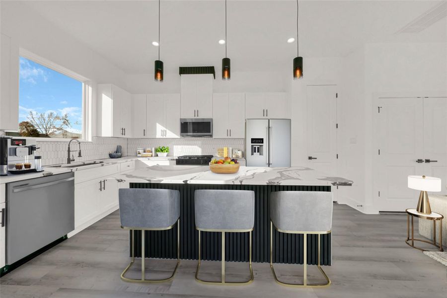 Furnished interior view inside a new home in , Houston (Image 5). Furnished interior view inside a new home in , Houston (Image 5).