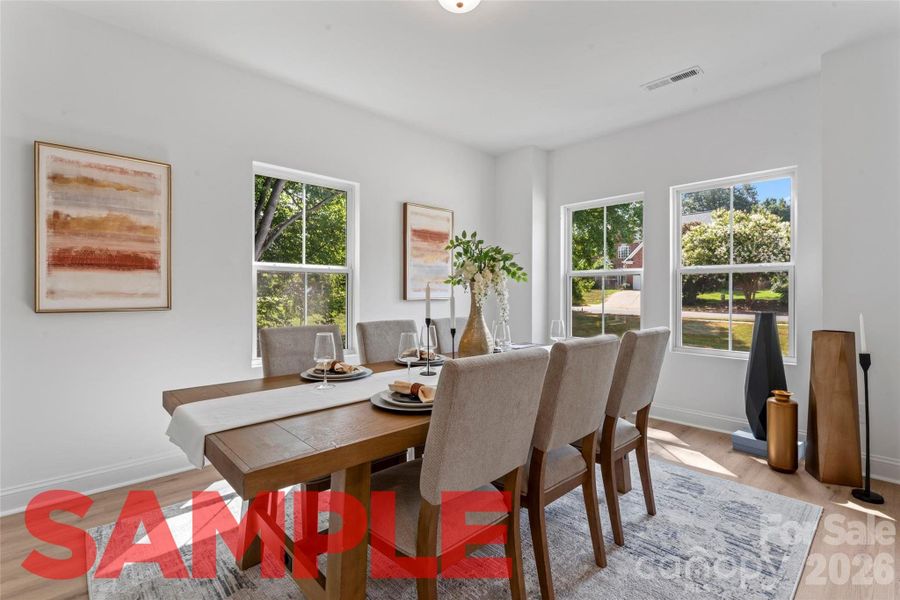 Furnished interior view inside a new home in , Granite Quarry (Image 3).