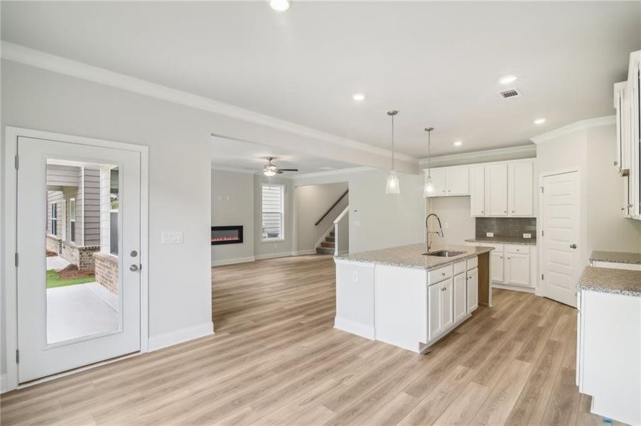 Furnished interior view inside a new home in Crofton Place Enclave, Snellville (Image 5).
