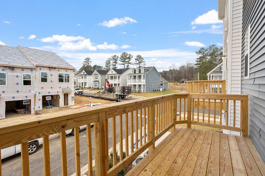 Exterior details and patio area of a home in Renaissance at White Oak, Garner (Image 3).