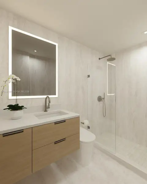 Furnished interior view inside a new home in , Miami Beach (Image 6).