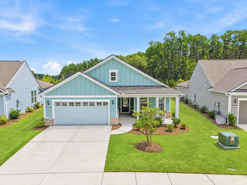 Front exterior of a new home in , Summerville, SC, highlighting curb appeal (Image 2). Front exterior of a new home in , Summerville, SC, highlighting curb appeal (Image 2).
