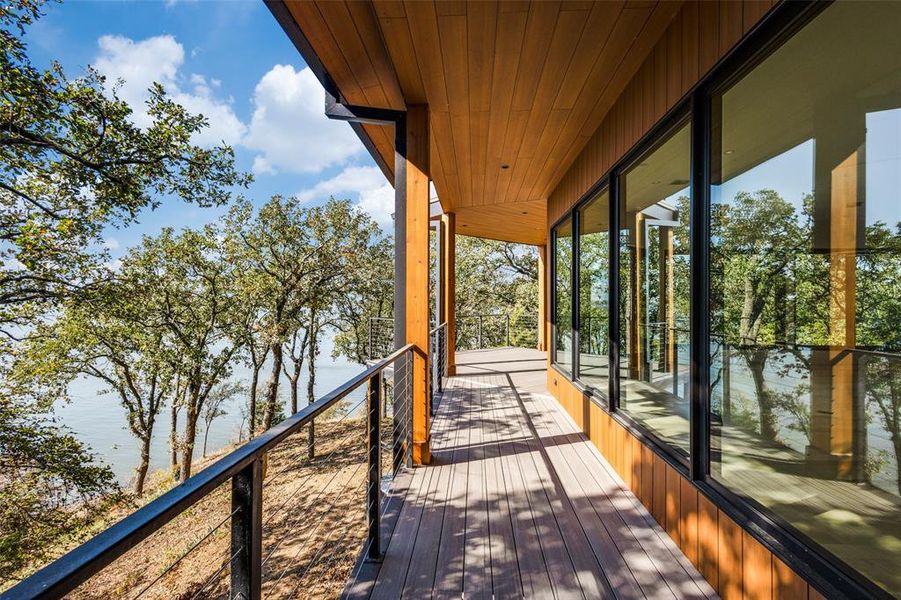 Exterior details and patio area of a home in , Oak Point (Image 2). Exterior details and patio area of a home in , Oak Point (Image 2).