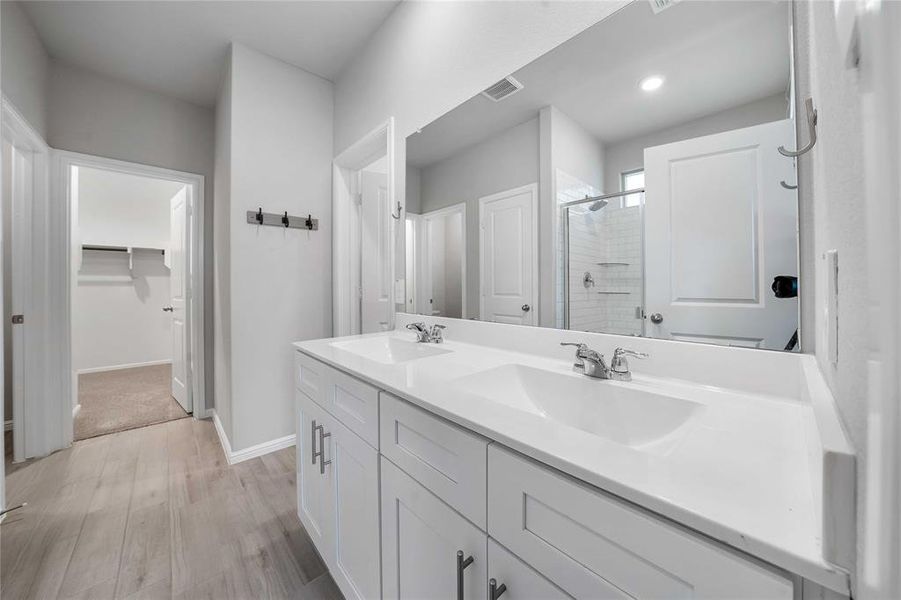 Furnished interior view inside a new home in Heritage Village, Haltom City (Image 9).