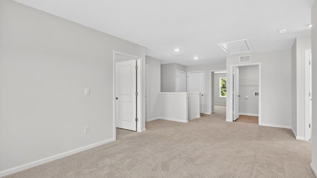 Spacious, unfurnished interior of a new home in The Reserve at Prestleigh, Wake Forest (Image 23). Spacious, unfurnished interior of a new home in The Reserve at Prestleigh, Wake Forest (Image 23).