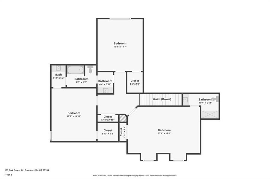 2D floor plan layout of this home in , Dawsonville, GA (Image 5). 2D floor plan layout of this home in , Dawsonville, GA (Image 5).