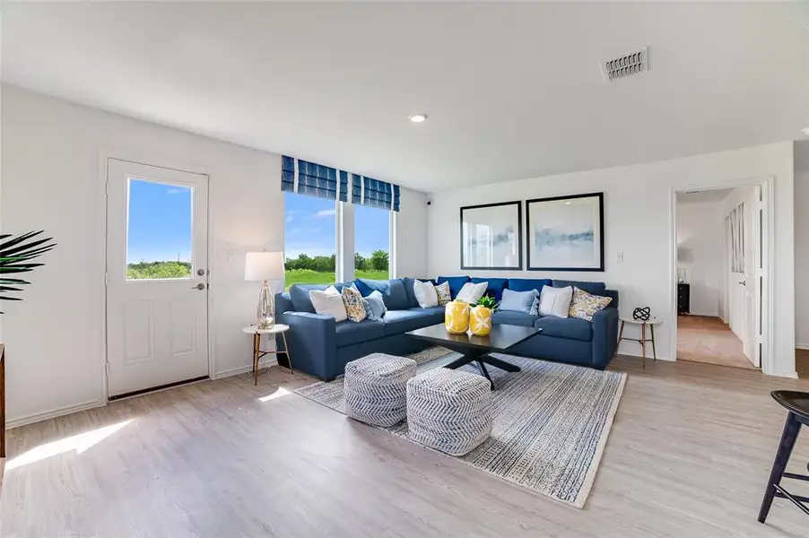 Furnished interior view inside a new home in Atascosa Estates: Watermill Collection 3, Temple (Image 12).