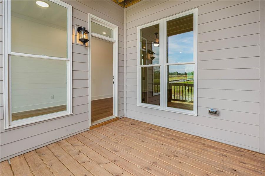 Exterior details and patio area of a home in Waterhaven, Cumming (Image 4).