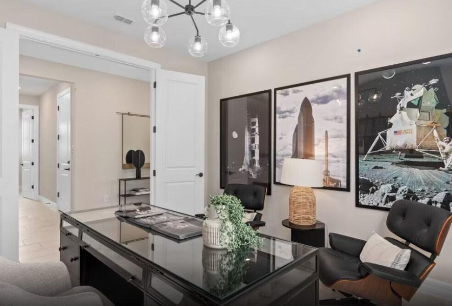 Furnished interior view inside a new home in The Reserve at Eastpointe, Palm Beach Gardens (Image 12).