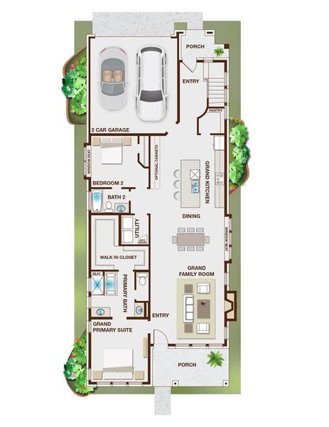 2D floor plan layout of this home in Walton Ridge, Corinth, TX (Image 4). 2D floor plan layout of this home in Walton Ridge, Corinth, TX (Image 4).