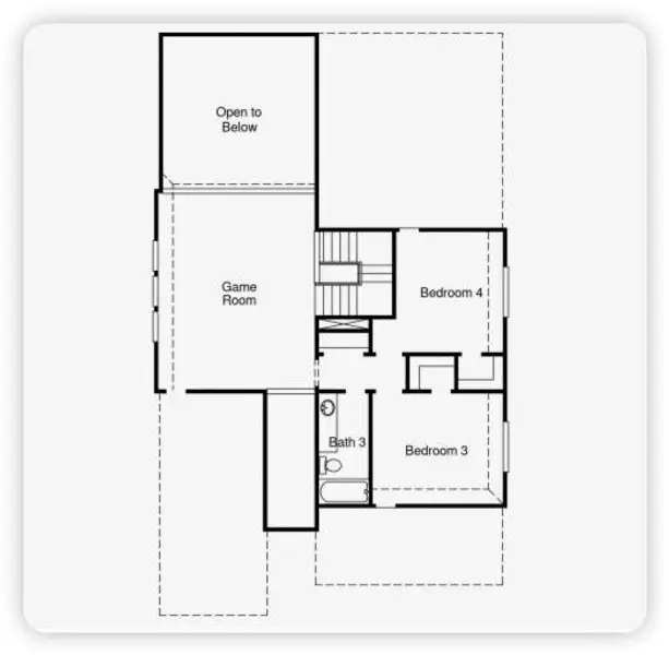 2D floor plan layout of this home in The Trails, New Caney, TX (Image 1).