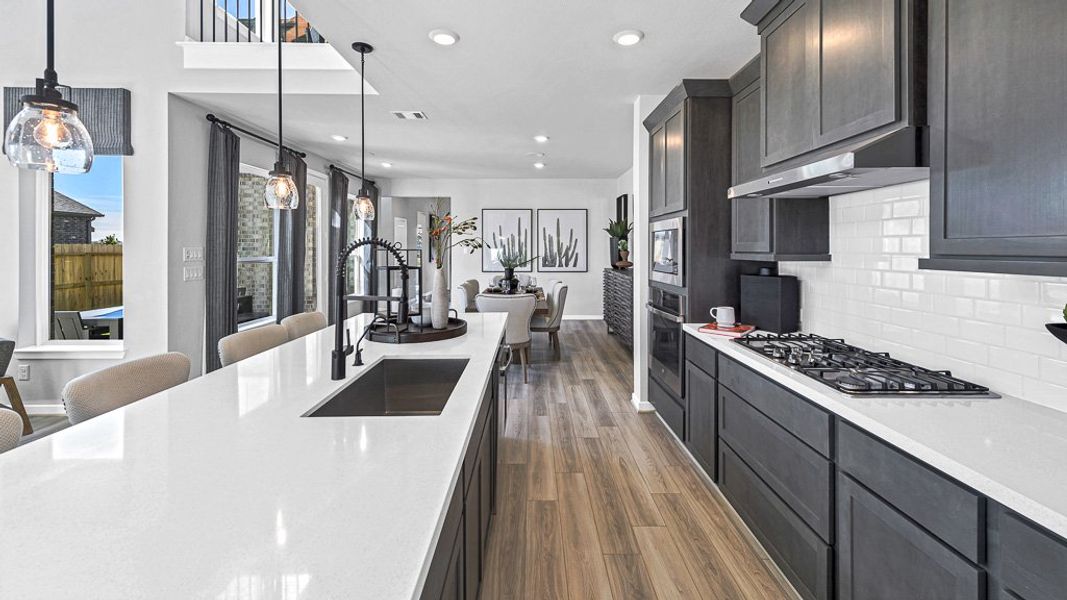 Furnished interior view inside a new home in Avalon at Cypress, Cypress (Image 42).