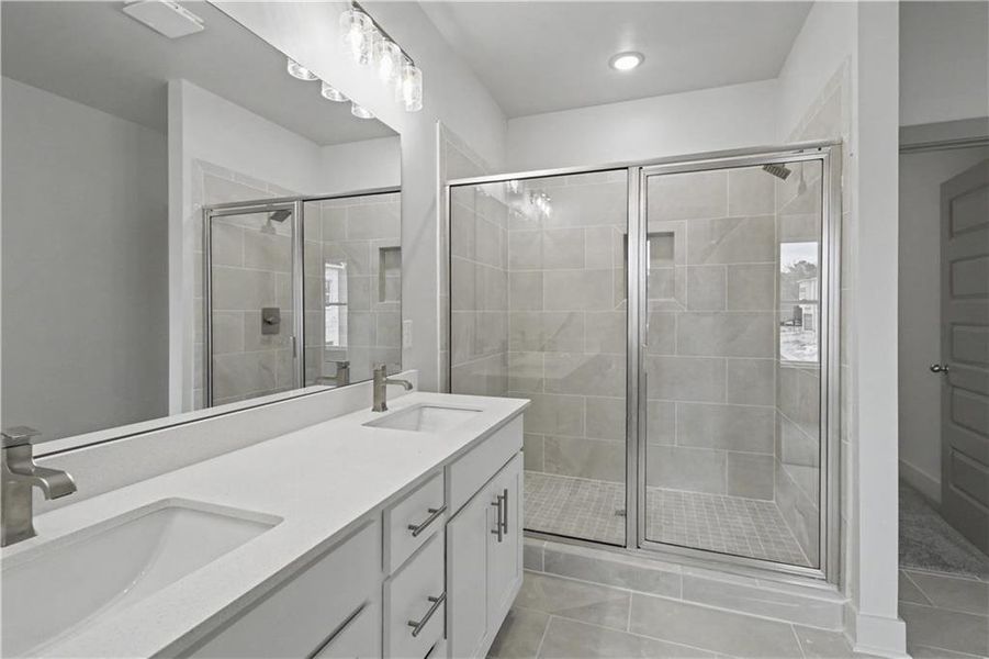 Furnished interior view inside a new home in , Norcross (Image 10).