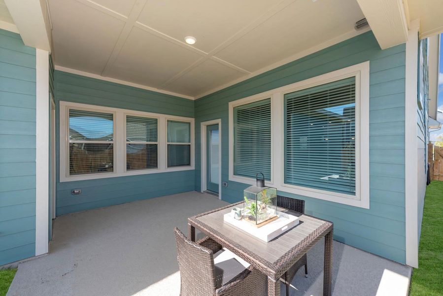 Representative exterior details of a home built from the The Ziegler by David Weekley Homes in Two Step Farm 42', Montgomery (Image 3).