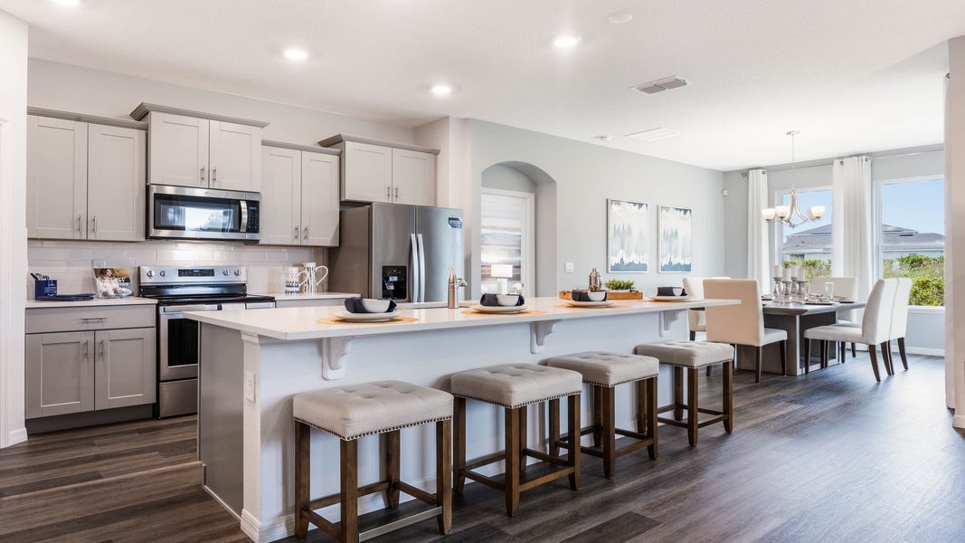 Furnished interior view inside a new home in Harmony West, St. Cloud (Image 7).