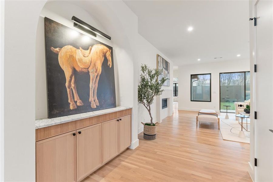 Furnished interior view inside a new home in , Dallas (Image 7).