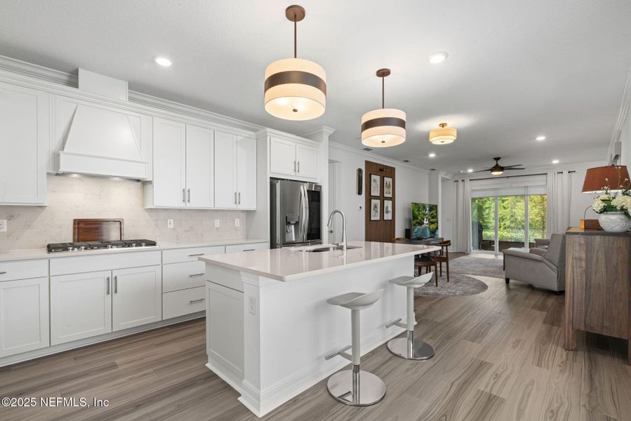 Furnished interior view inside a new home in Summer Bay at Grand Oaks, St. Augustine (Image 17). Furnished interior view inside a new home in Summer Bay at Grand Oaks, St. Augustine (Image 17).
