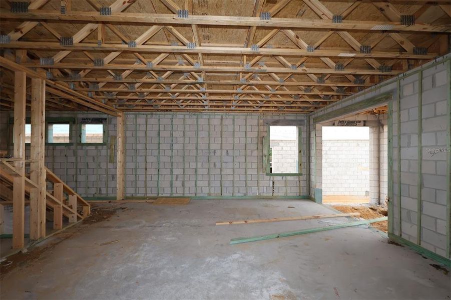 In-progress construction of a new home in Lake Star at Ovation, Winter Garden, FL (Image 12).
