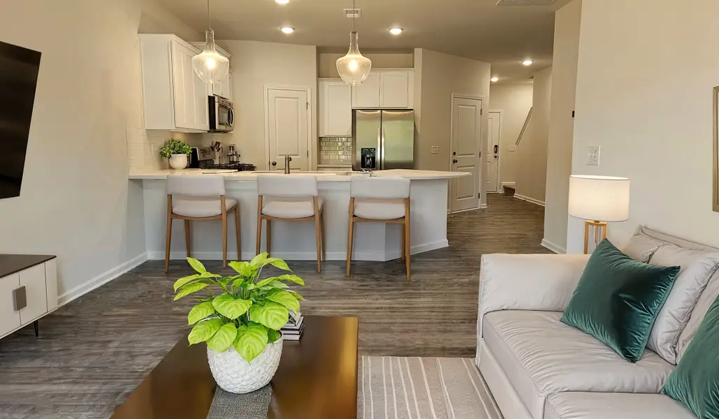 Representative furnished interior of a home built from the Lawson Plan by Veranda Homes in The Abbey at Trolley Run Station, Aiken (Image 3). Representative furnished interior of a home built from the Lawson Plan by Veranda Homes in The Abbey at Trolley Run Station, Aiken (Image 3).