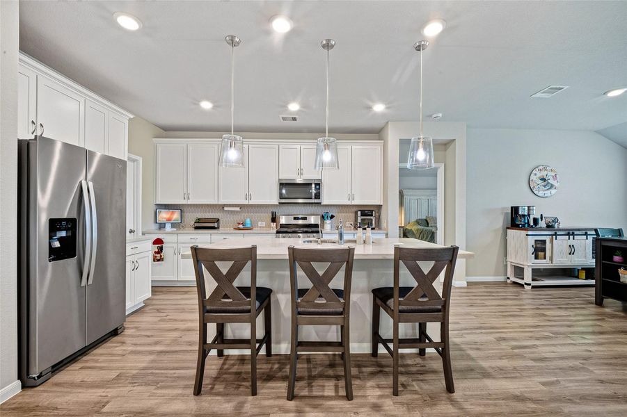 Furnished interior view inside a new home in Sweetgrass Village, Crosby (Image 6).
