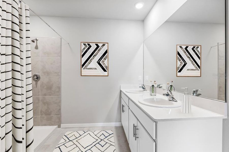 Furnished interior view inside a new home in Coral Lakes - Tradition & Express, Punta Gorda (Image 7).